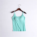 🔥Summer Sale - Stretch Cotton Camisole Built-in Bra