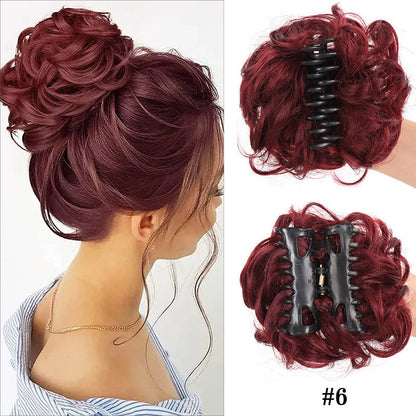 Claw Clip Wig for Natural Hair Bun
