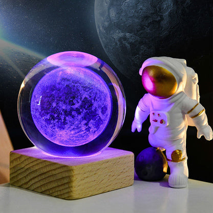 💞50K+ SOLD!💫🌌 Bring the Galaxy into Your Room. 3D Crystal Ball Night Light – 50% OFF! ✨🌙