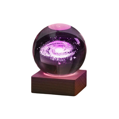 💞50K+ SOLD!💫🌌 Bring the Galaxy into Your Room. 3D Crystal Ball Night Light – 50% OFF! ✨🌙