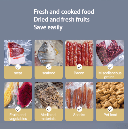 ⚡ Automatic Vacuum Sealing Machine – One-Touch Operation, Extends Food Freshness & Compact Design 🍖