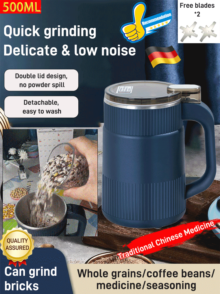 🔥Electric Grinding Cup – High-Speed, Large Capacity & Powerful Crushing 🍚📦