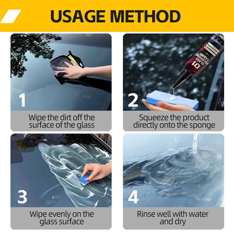 🔥Auto Glass Scratch Care Polishing Fluid