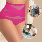 🌸Buy 1 Get 3 Packs✨Plus-Size High-Waist Cross Tummy Control Panties