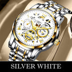 🔥Men's Waterproof Roman Skeleton Automatic Mechanical Watch