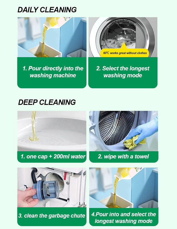💥Fluid Antibacterial Washing Machine Cleaner