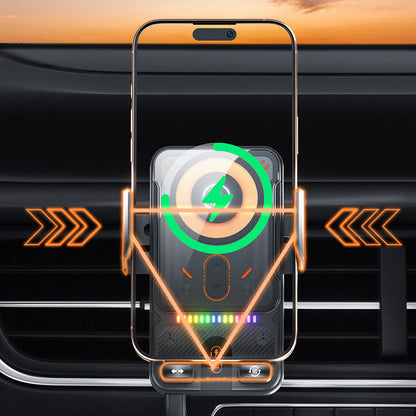 🚗📱 2-in-1 Car Phone Holder & Wireless Charger – 360° Rotation, Strong Grip & Fast Charging 🔋