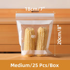 Transparent Food-Grade Reinforced Double-Seal Bags