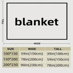 🛏️Thickened Rabbit Plush&Milk Velvet Cover Blanket🍂Wrap up in Ultimate Comfort