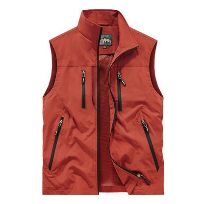 🔥🧥Men's Oversized Sleeveless Vest Jacket With Pockets