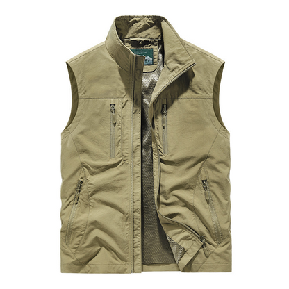 🔥🧥Men's Oversized Sleeveless Vest Jacket With Pockets