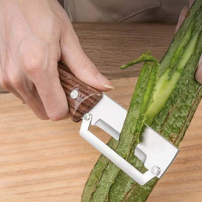 💎 MULTI-FUNCTIONAL PEELERS! 💎 Razor-Sharp Steel & Ergonomic Wood Handle for Effortless Peeling