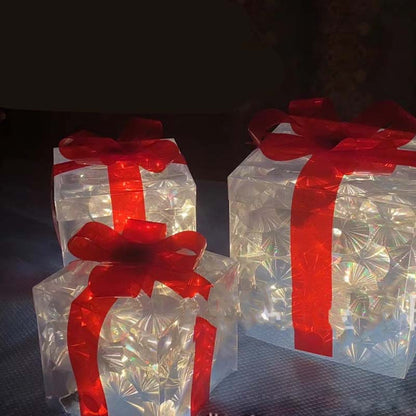 🎄Glowing Christmas Gift Box Decorations
