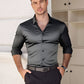 🔥High Quality Men's Four Seasons Solid Color Lapel Long Sleeve Button Shirt