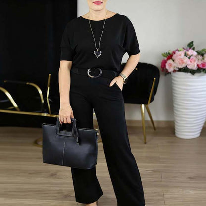 Elegant Longline Cardigan & Top & Pants 3-Pieces Set