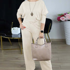Elegant Longline Cardigan & Top & Pants 3-Pieces Set