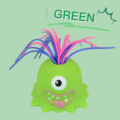 👾Hair Pulling Monster Stress Relief Toy - Stretchy Sensory Fidget Tool for Anxiety & Focus, Safe for Kids/Adults 🎯✨