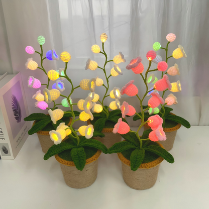 Lily Glow Crochet Lamp