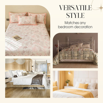 3-Piece Cutwork Tufted Bedding Set