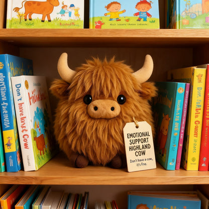 🔥 Motional Support Highland Cow Plush🎉