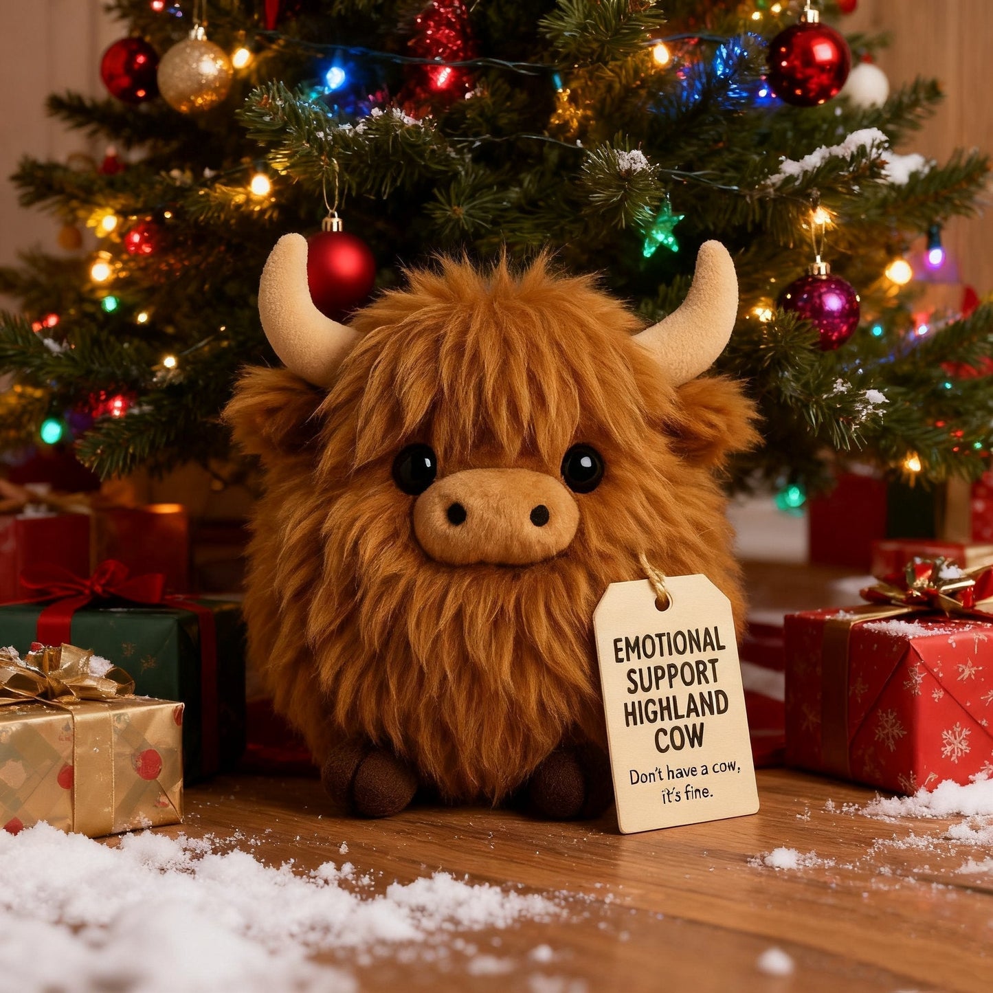🔥 Motional Support Highland Cow Plush🎉