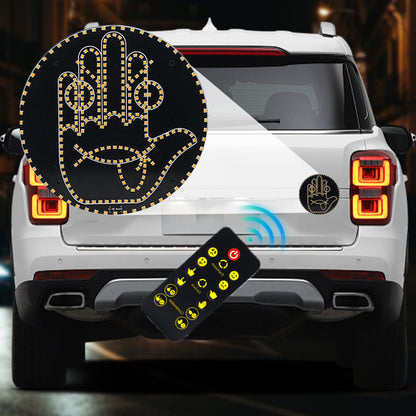✨ Expression & Gesture LED Sign Light for Car Rear Window
