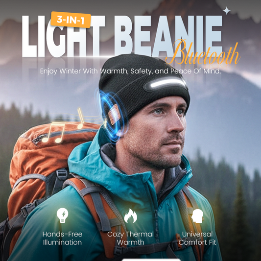 🔥Rechargeable Bluetooth Beanie Hat with Light
