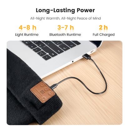 🔥Rechargeable Bluetooth Beanie Hat with Light