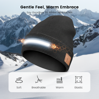 🔥Rechargeable Bluetooth Beanie Hat with Light