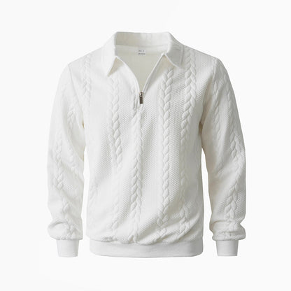 🔥New arrivals offer-Men's Casual Half-Zip Cable-Knit Sweater