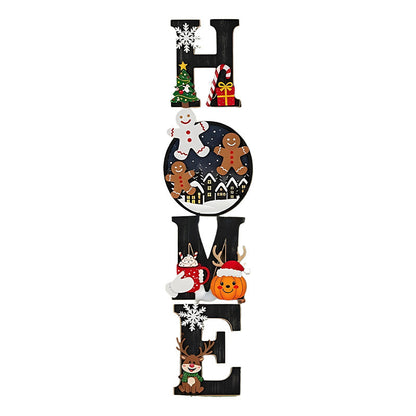 🎄⛄Christmas Wooden Wall Decor Letter Sign - HOME/JOY