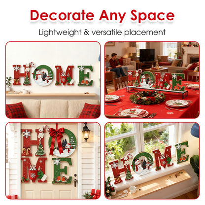 🎄⛄Christmas Wooden Wall Decor Letter Sign - HOME/JOY