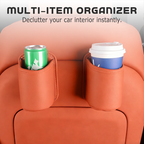 🚗🧺Clip-On PU Leather Car Cup Holder & Organizer