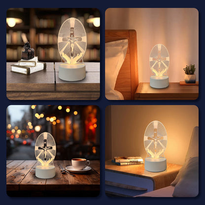 📢📢Jesus 3D Night Lamp & Religious Gifts