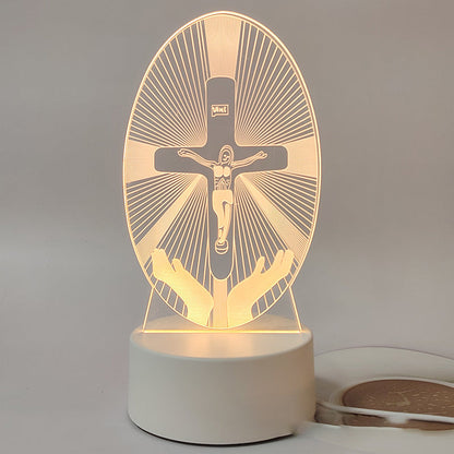 📢📢Jesus 3D Night Lamp & Religious Gifts