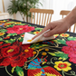 🔥Hot Sale🔥Mexican Floral Tablecloth With Scalloped Edge