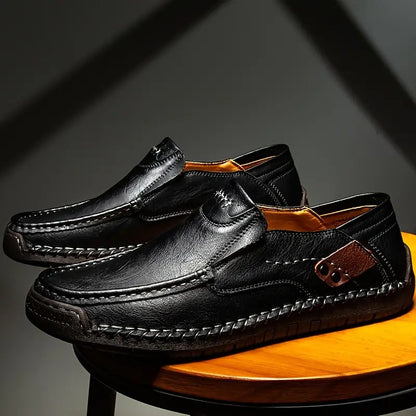 💎 64% OFF! 💎 Classic Men’s Slip-On Leather Shoes – Premium Calfskin, All-Day Comfort & Effortless Style