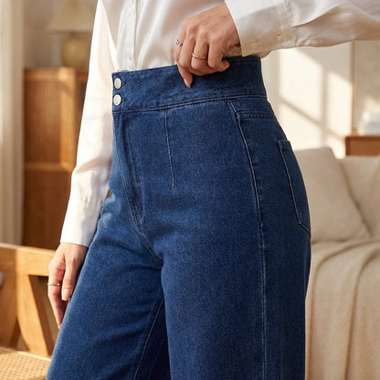 Women's High-Waist Wide-Leg Jeans
