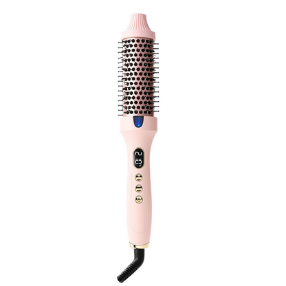 2-in-1 Hair Straightener & Curler Heated Comb