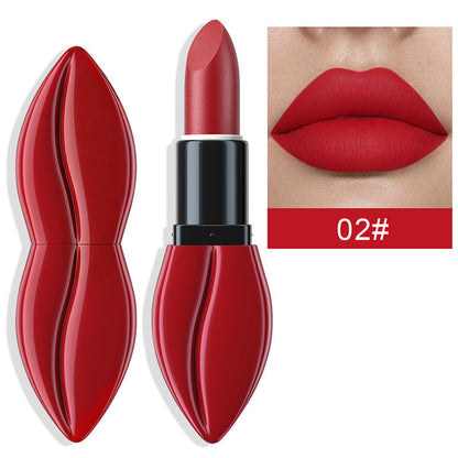 Long-Lasting Lip-Shaped Matte Lipstick