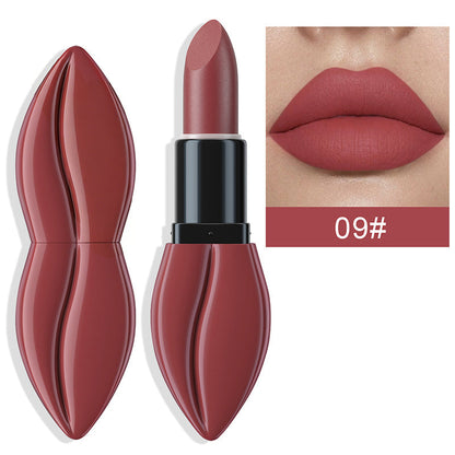 Long-Lasting Lip-Shaped Matte Lipstick