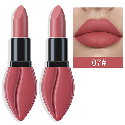 Long-Lasting Lip-Shaped Matte Lipstick