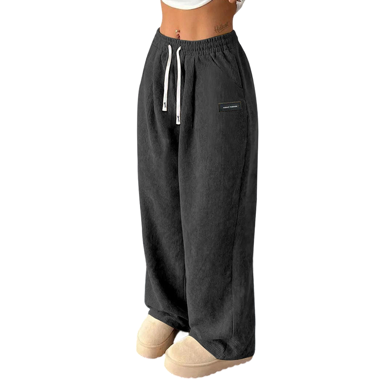 ✨💓Women's Corduroy Wide-Leg Pants with Drawstring🔥