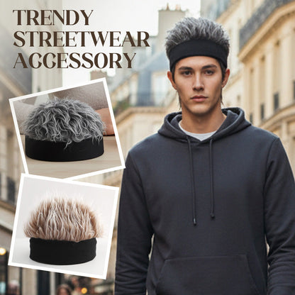 🧢Unisex Hip-Hop Wig Hat – Grunge Style, Soft & Comfortable Fit for Parties, Cosplay and Costumes ✨