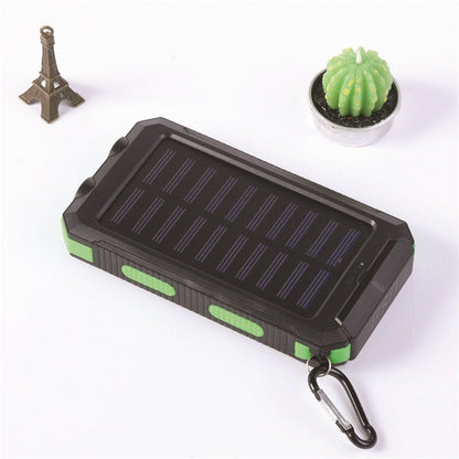 🔥10000mAh Portable Solar Power Bank, Solar Powered Charger with Dual LED Flashlights, Power Bank for Travel, Camping