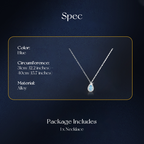 💕Elegant Blue Teardrop Necklace for Women