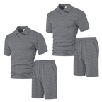 🩳Men's Diamond Print 2-Piece Set – Ready in seconds! Soft, breathable top with easy shorts.
