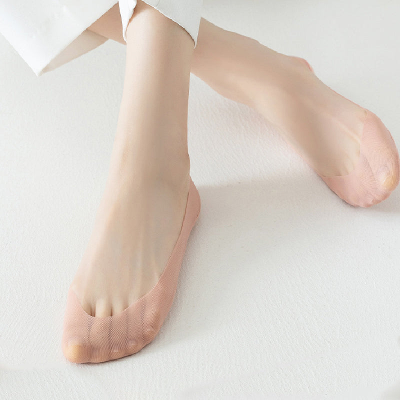 Women's Ultra-Invisible Sheer Mesh Low-Cut Boat Socks