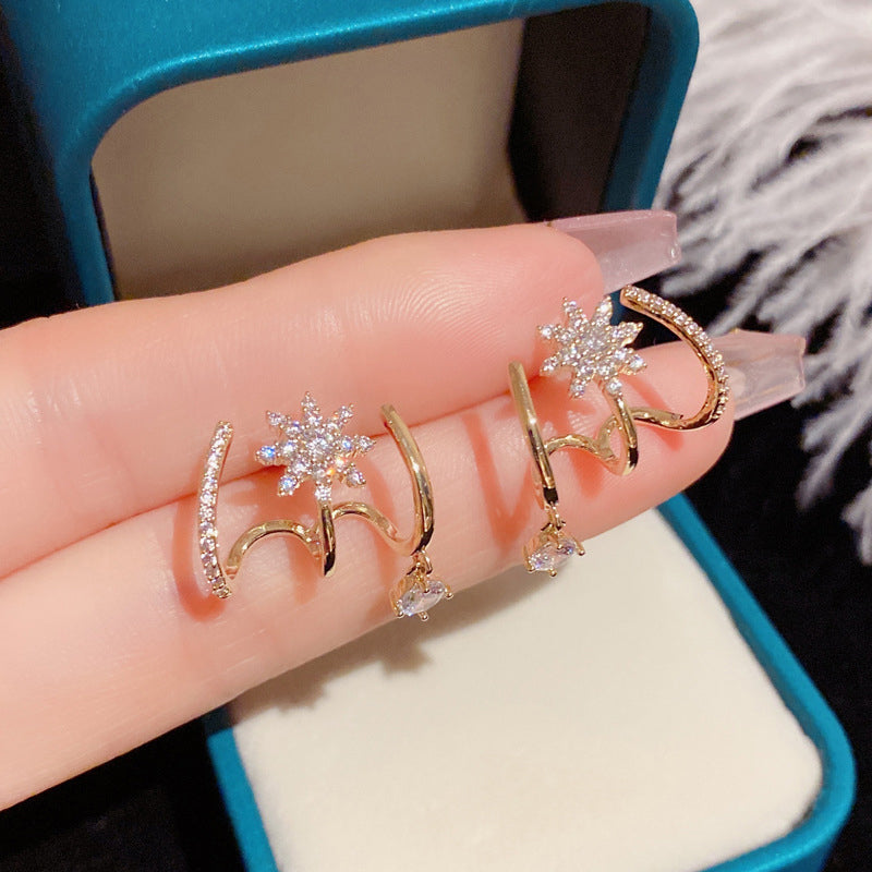💎 Sparkling Claw Earrings for Women – Unique Claw Cuff, Dangling Gem & Versatile Style 🌟