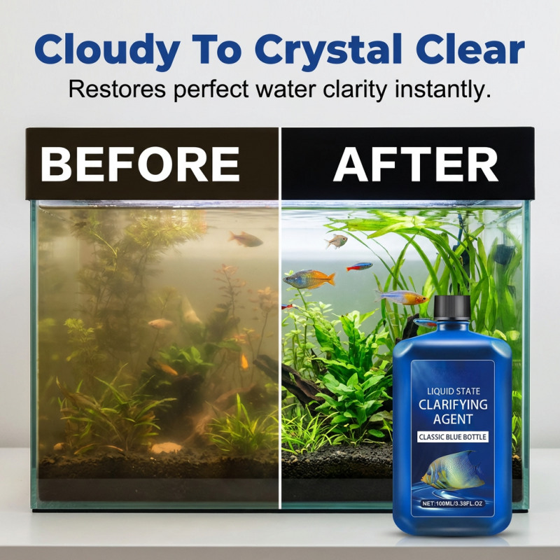 💥Fast-Acting Aquarium Water Clarifier